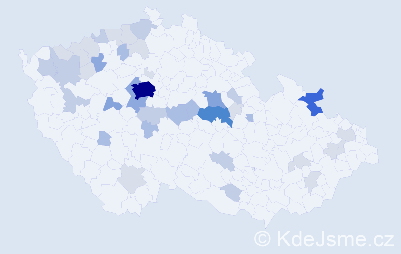 Příjmení: 'Štech', počet výskytů 112 v celé ČR