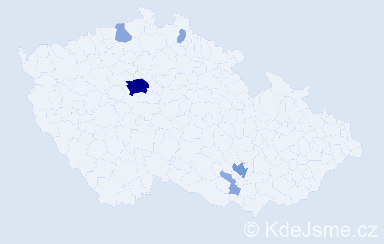 Příjmení: 'Lyavynets', počet výskytů 19 v celé ČR