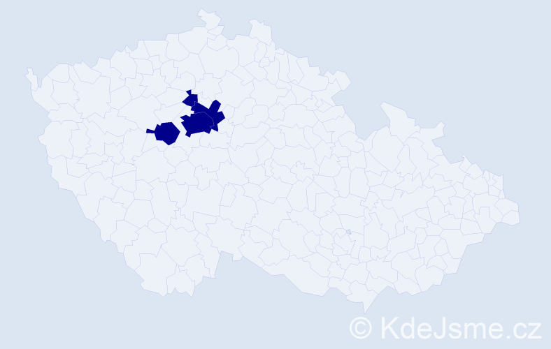 Příjmení: 'Deriánová', počet výskytů 4 v celé ČR