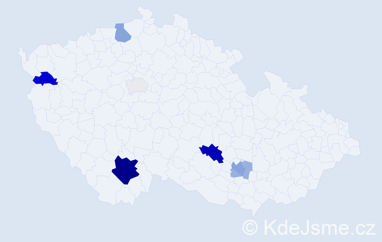 Příjmení: 'Savulová', počet výskytů 24 v celé ČR