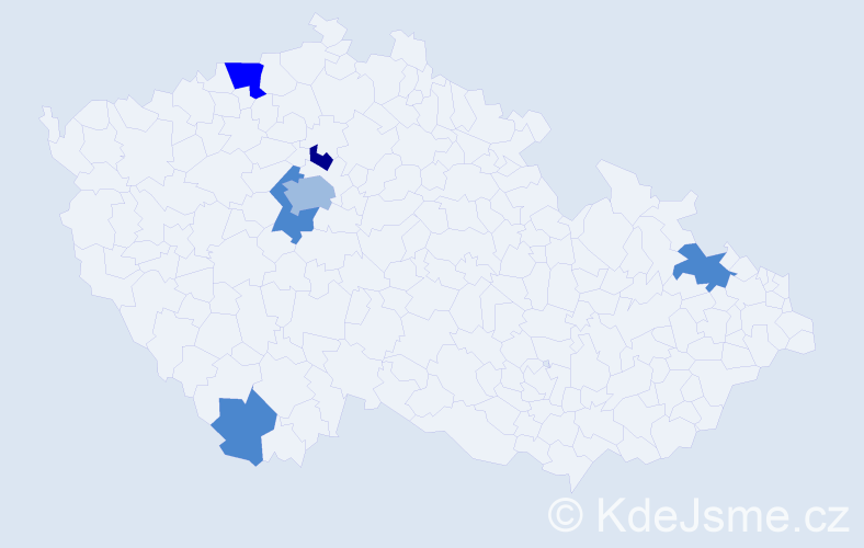 Příjmení: 'Carr', počet výskytů 14 v celé ČR
