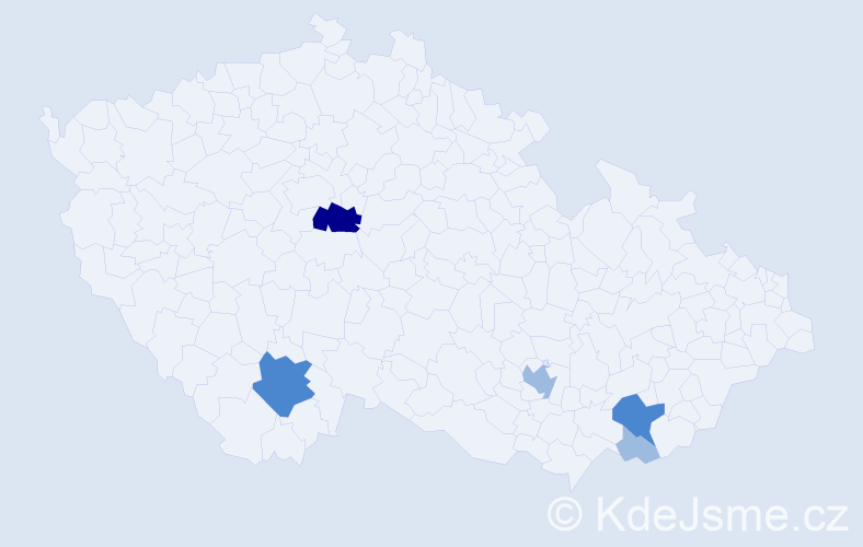 Příjmení: 'Burcev', počet výskytů 10 v celé ČR