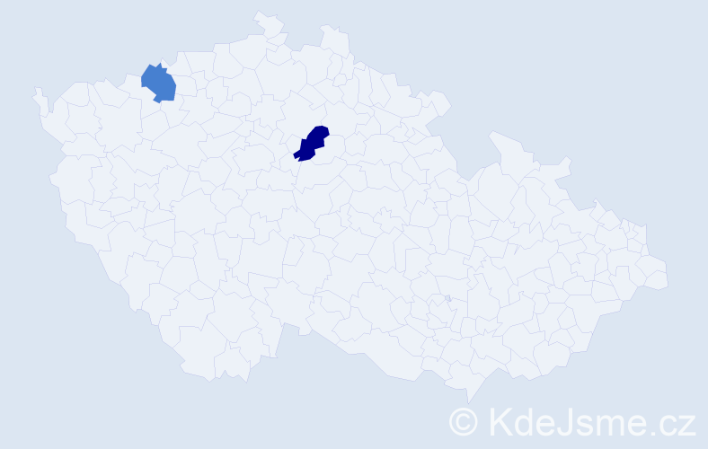 Příjmení: '"Nguyen Kiem"', počet výskytů 2 v celé ČR