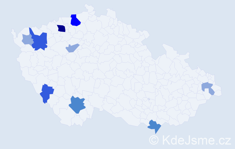 Příjmení: 'Lesko', počet výskytů 22 v celé ČR