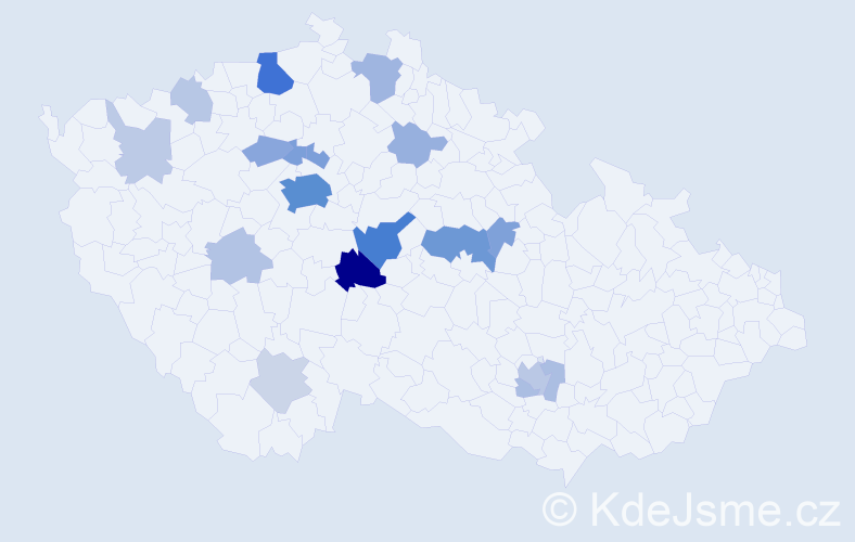 Příjmení: 'Dochynets', počet výskytů 64 v celé ČR