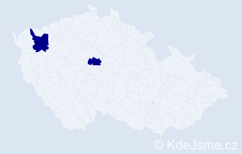 Příjmení: 'Amirkhanova', počet výskytů 2 v celé ČR