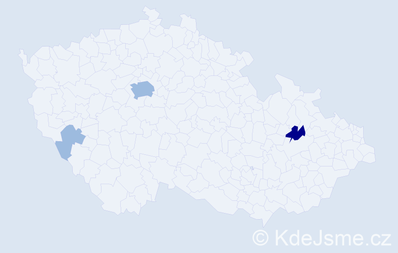 Příjmení: 'Tvaroška', počet výskytů 6 v celé ČR