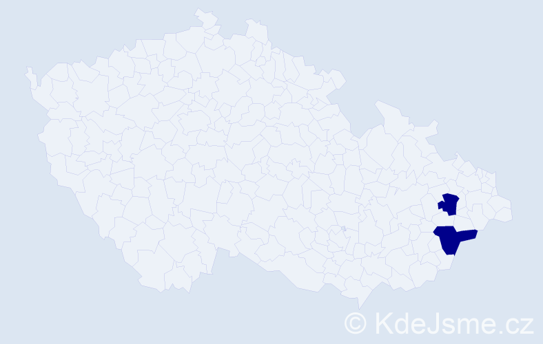 Příjmení: 'Sveczová', počet výskytů 2 v celé ČR