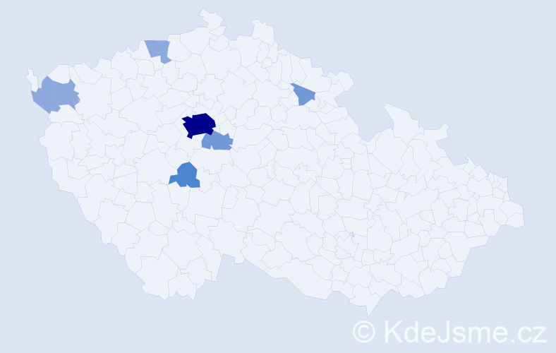 Příjmení: 'Endrst', počet výskytů 16 v celé ČR