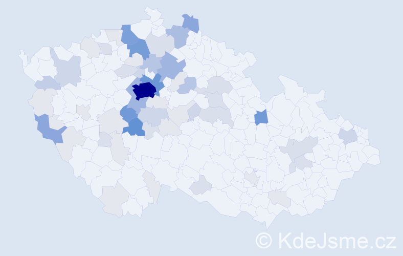 Příjmení: 'Budka', počet výskytů 234 v celé ČR