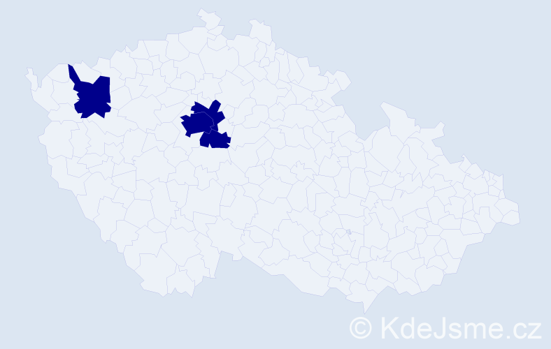 Příjmení: 'Malytskyy', počet výskytů 4 v celé ČR
