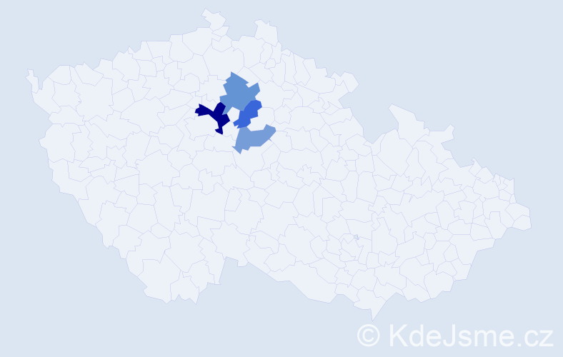 Příjmení: 'Bidzilia', počet výskytů 14 v celé ČR