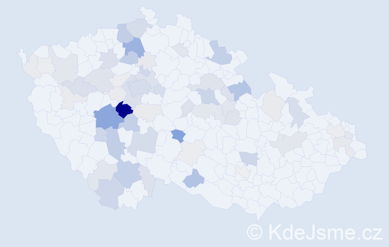 Příjmení: 'Vandas', počet výskytů 204 v celé ČR