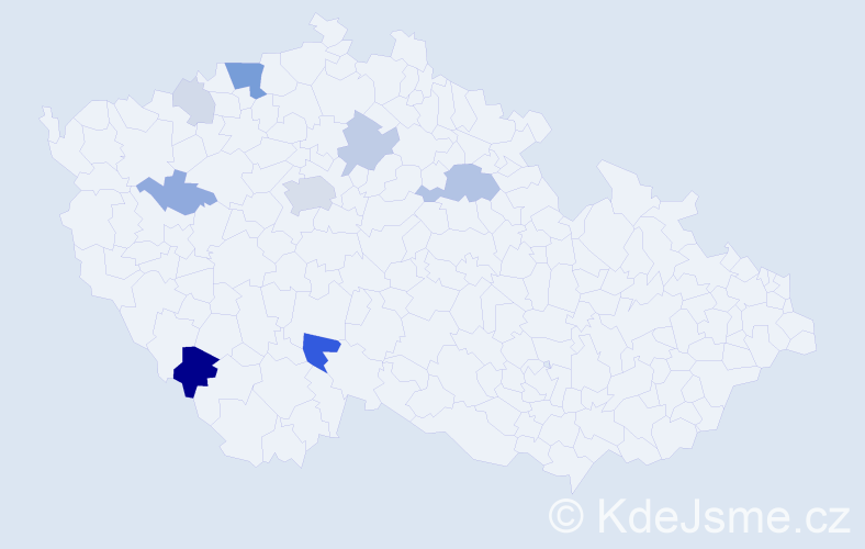 Příjmení: 'Chalaš', počet výskytů 28 v celé ČR
