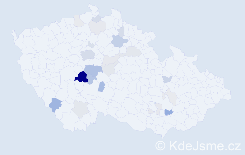 Příjmení: 'Bezkočková', počet výskytů 68 v celé ČR