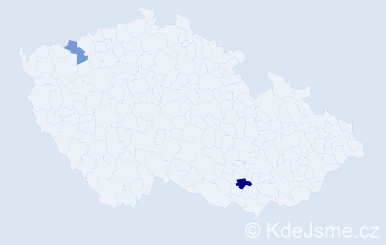 Příjmení: 'Krutzká', počet výskytů 3 v celé ČR